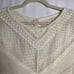 Sundance Cream Lace for Days Crochet Semi-Sheer Long Sleeve Knit Top Sz M