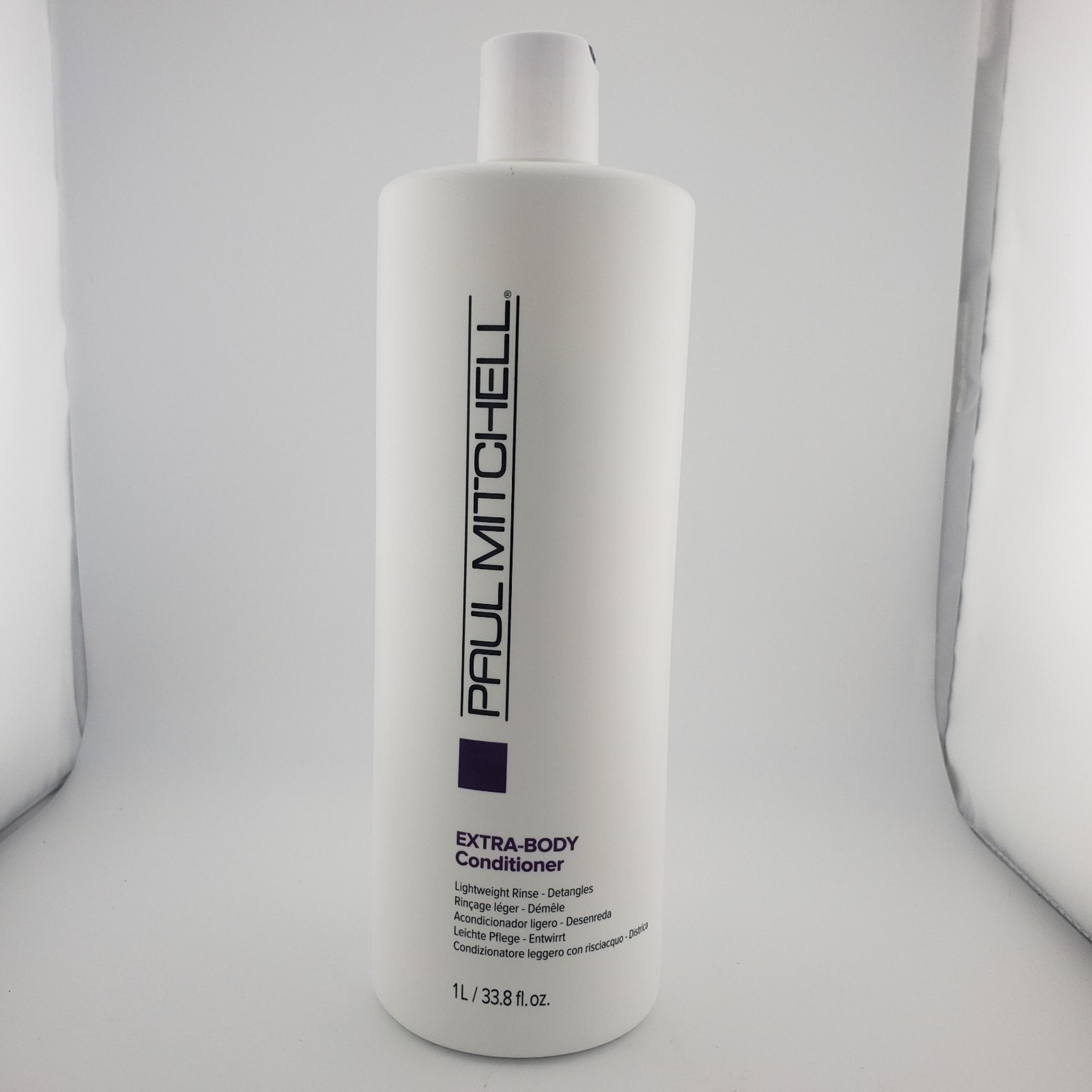 Paul Mitchell Extra Body Conditioner 33.8 oz 1L Lightweight Detangles Fine Hair