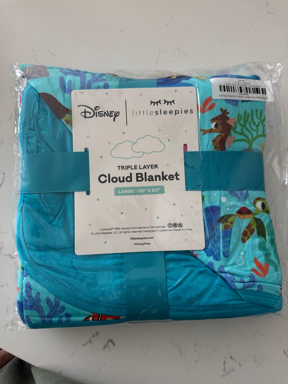 Little Sleepies Nemo Cloud Blanket NEW in BAG