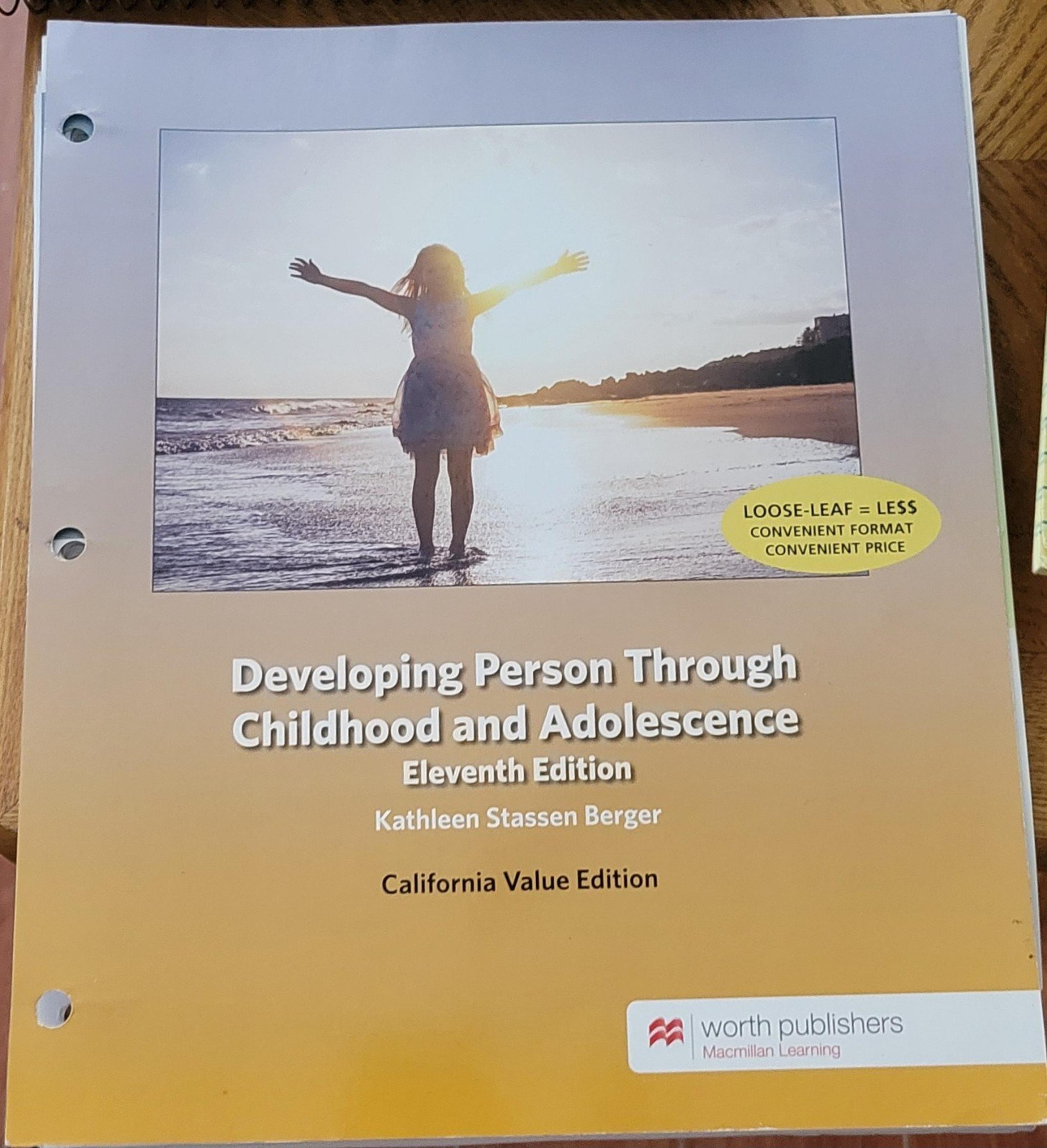 Developing Person Through Childhood and Adolescence