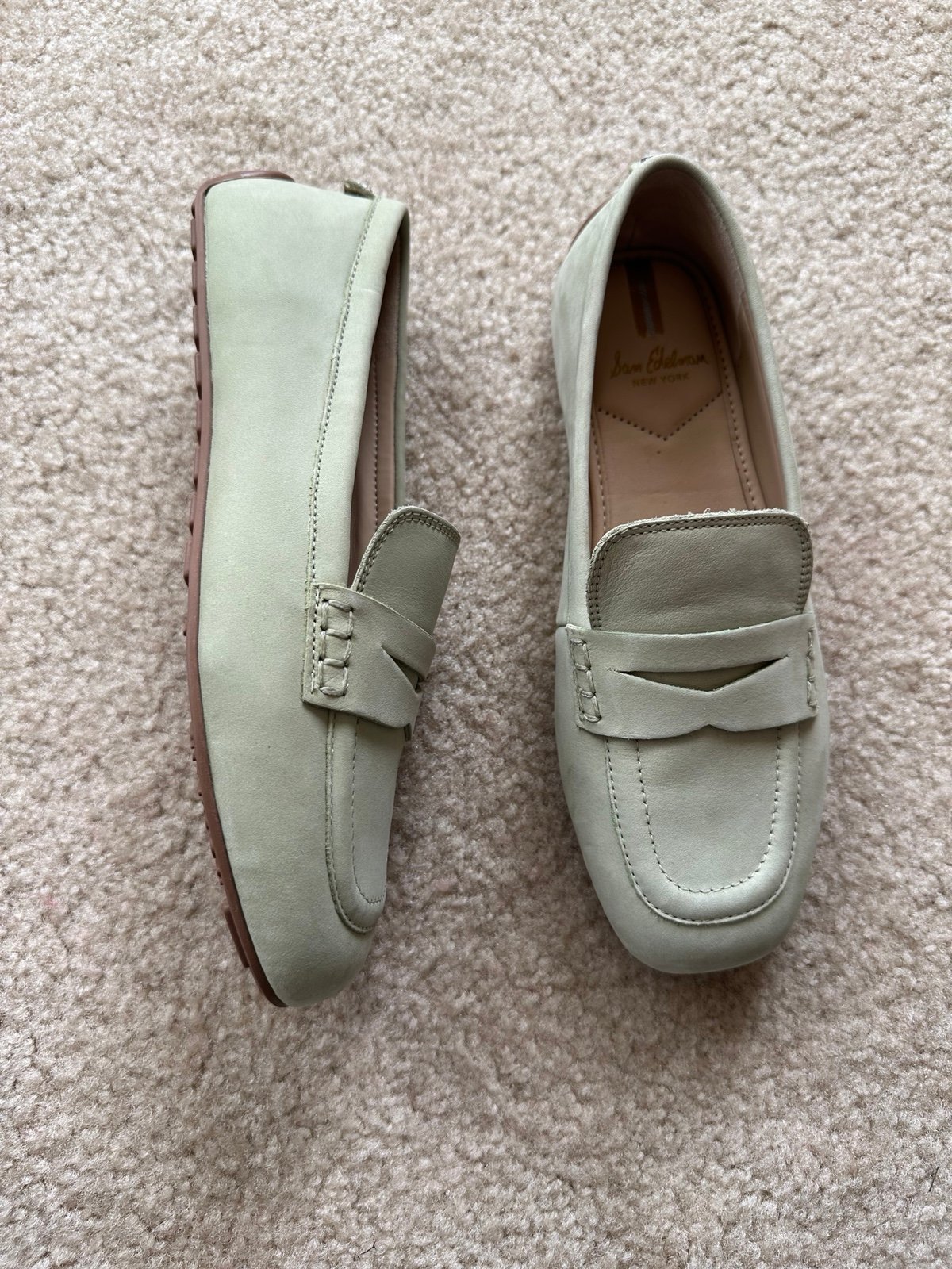 Womens Sam Edelman Flats & Loafers Tucker Penny Loafer Canyon Clay Leather shoes