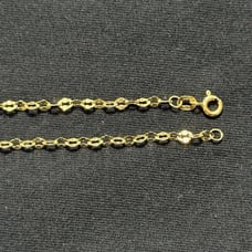 Italian 14k gold anchor/cable necklace. 20 inches 2mm