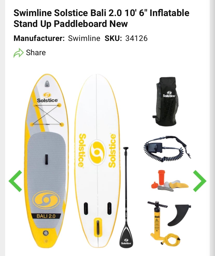 Inflatable Standup Paddle board kit