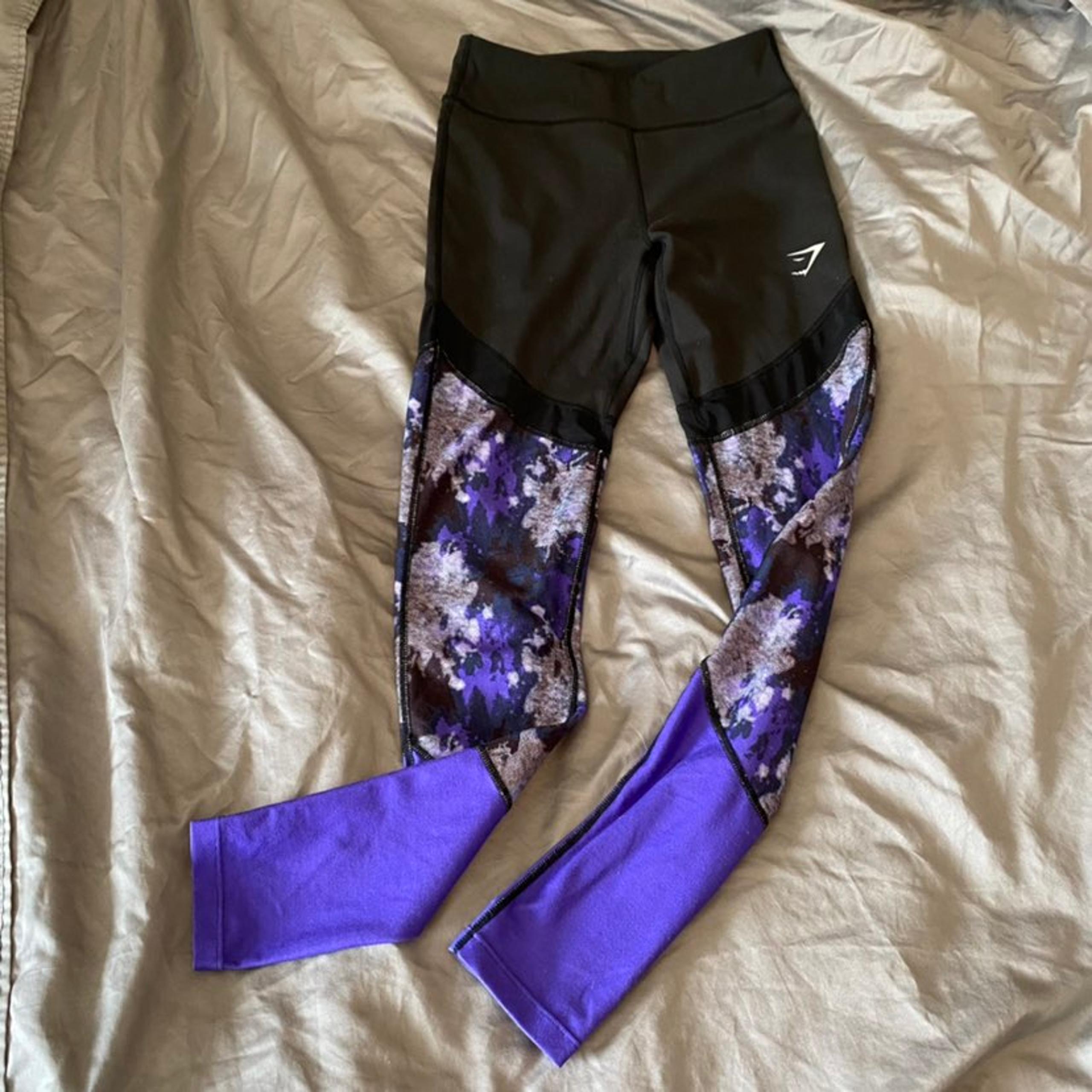 Gymshark Purple & Black Workout Leggings