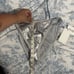 NWT Shan Swimwear Eva Bikini and Bottom Metallic silver faux leather size 6