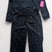 Paris Hilton Tracksuit Quilted Bling Black Velour SIZE M That's Hot Paris NWT