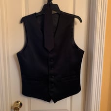 Vest, pants,and tie