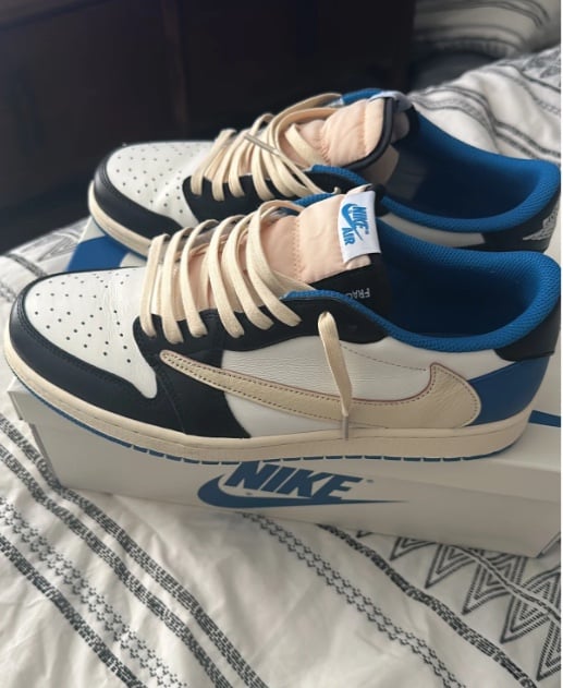 Jordan 1 low Nike travis scott x fragment sneakers