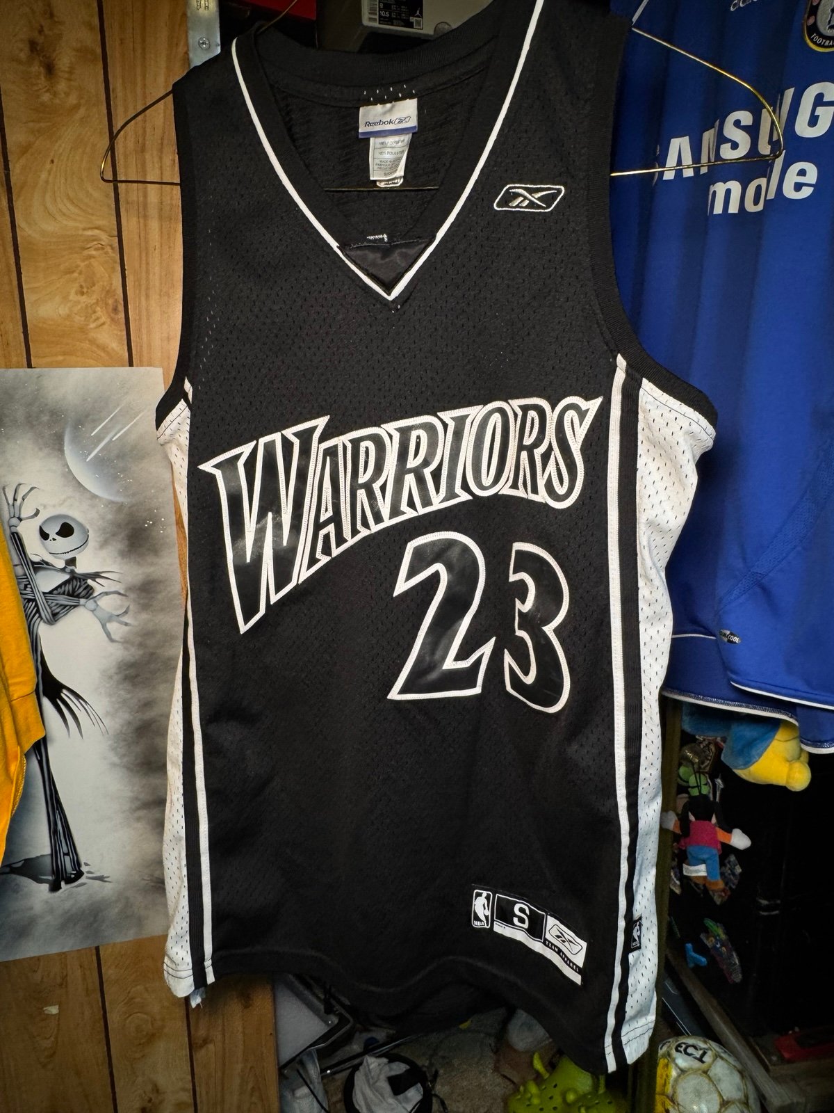Black Reebok Golden State Warriors Jason Richardson Nba Jersey Small Basketball