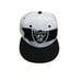 Las Vegas Raiders New Era NFL 9FIFTY Black/White Basic Snapback Hat