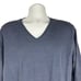 GAP Men's Extra Fine Merino Wool V-Neck Pullover Sweater Size XL Blue Long Sleev