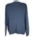 GAP Men's Extra Fine Merino Wool V-Neck Pullover Sweater Size XL Blue Long Sleev
