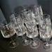 Crystal glasses West Germany silver rim Set of 10