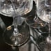 Crystal glasses West Germany silver rim Set of 10