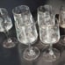 Crystal glasses West Germany silver rim Set of 10