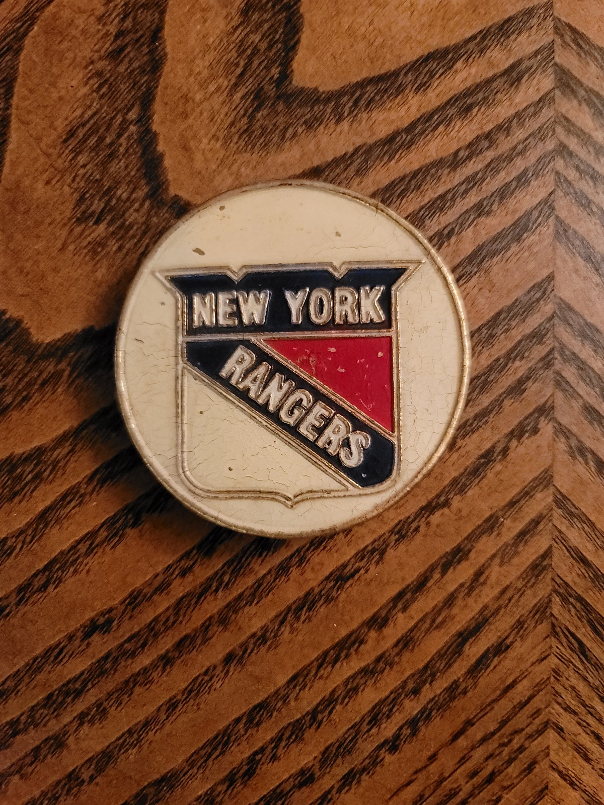 Vintage 1971 New York Rangers NHL Belt Buckle