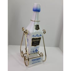 VTG Vandermint Liqueur Dutch Windmill Decanter Bottle in Barware Display Stand