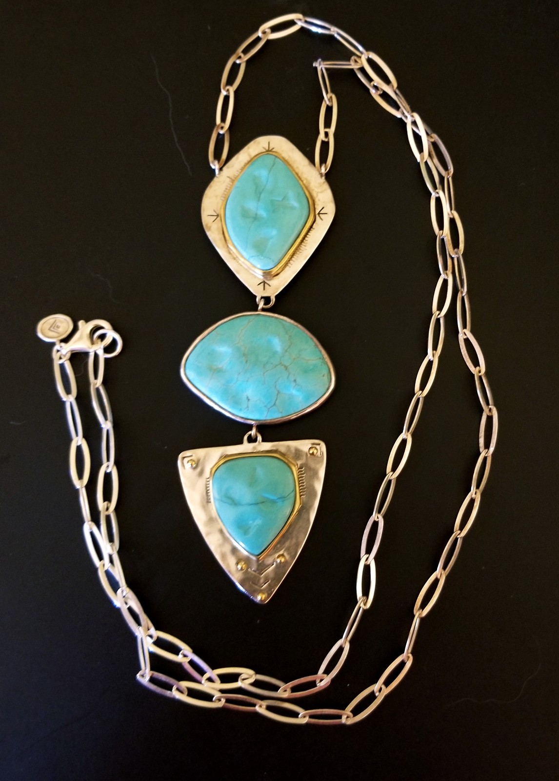 Silpada Sterling Silver & Howlite Necklace