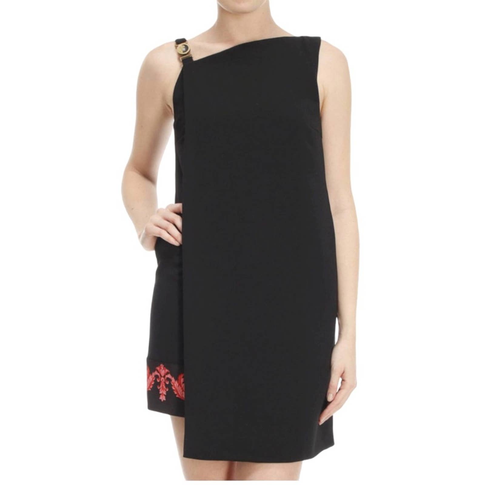 ワンピース VERSACE CADY MINI DRESS VERSACE Embellished strapless cady mini dress | NET-A-PORTER