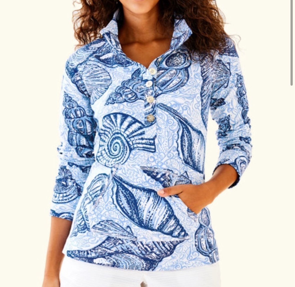 Lilly Pulitzer popover shirt