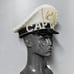 White Black Cap Tain flash Burning Man Party Captain Hat #2035