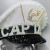 White Black Cap Tain flash Burning Man Party Captain Hat #2035