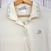 Jantzen XL Womens AMERICAN VINTAGE 70s Cream Floral Polo Shirt