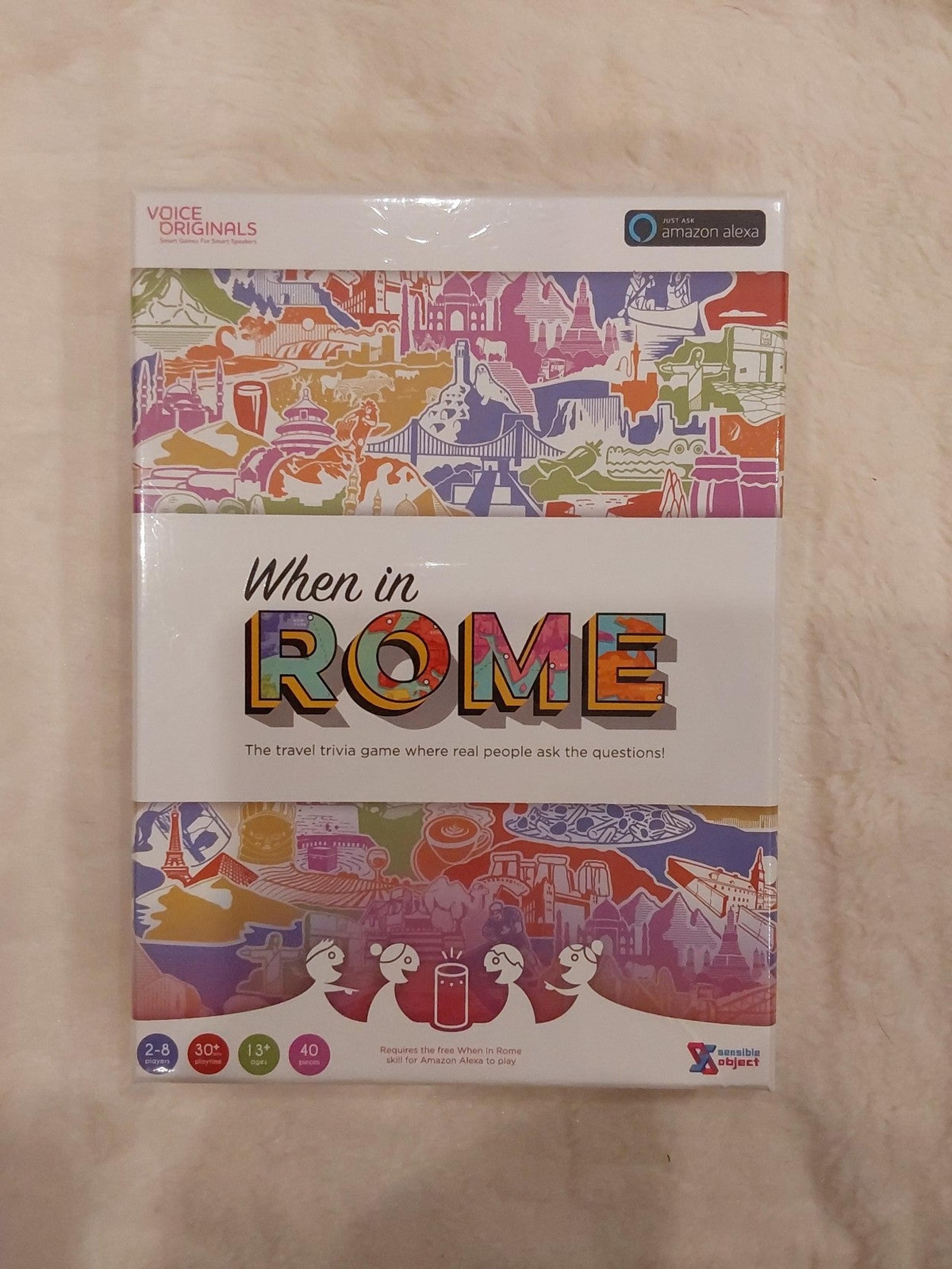 When in Rome Travel Trivia Game (New Sealed)