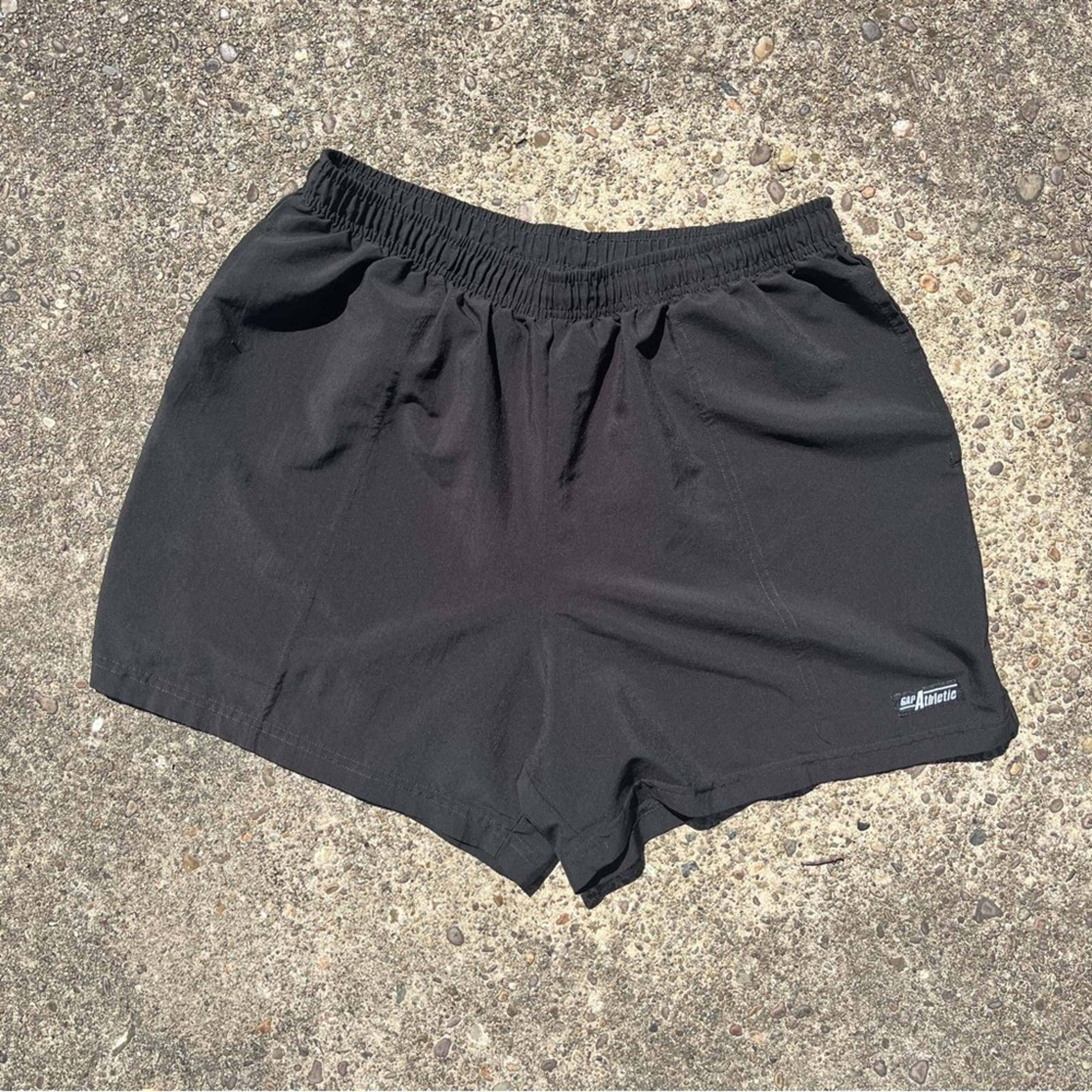 Black Womens Y2K Gap Athletics Polyester Shorts Size Large