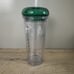 Starbucks Tumbler Korea 2022 Wordmark Foam Cold Cup Green Clear 16 Oz 473ml