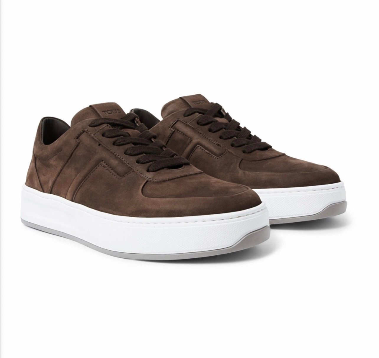 Tod's - Cassetta Men’s Brown Nubuck Sneakers Size 8.5/US 10/ EUR 42.5- 43