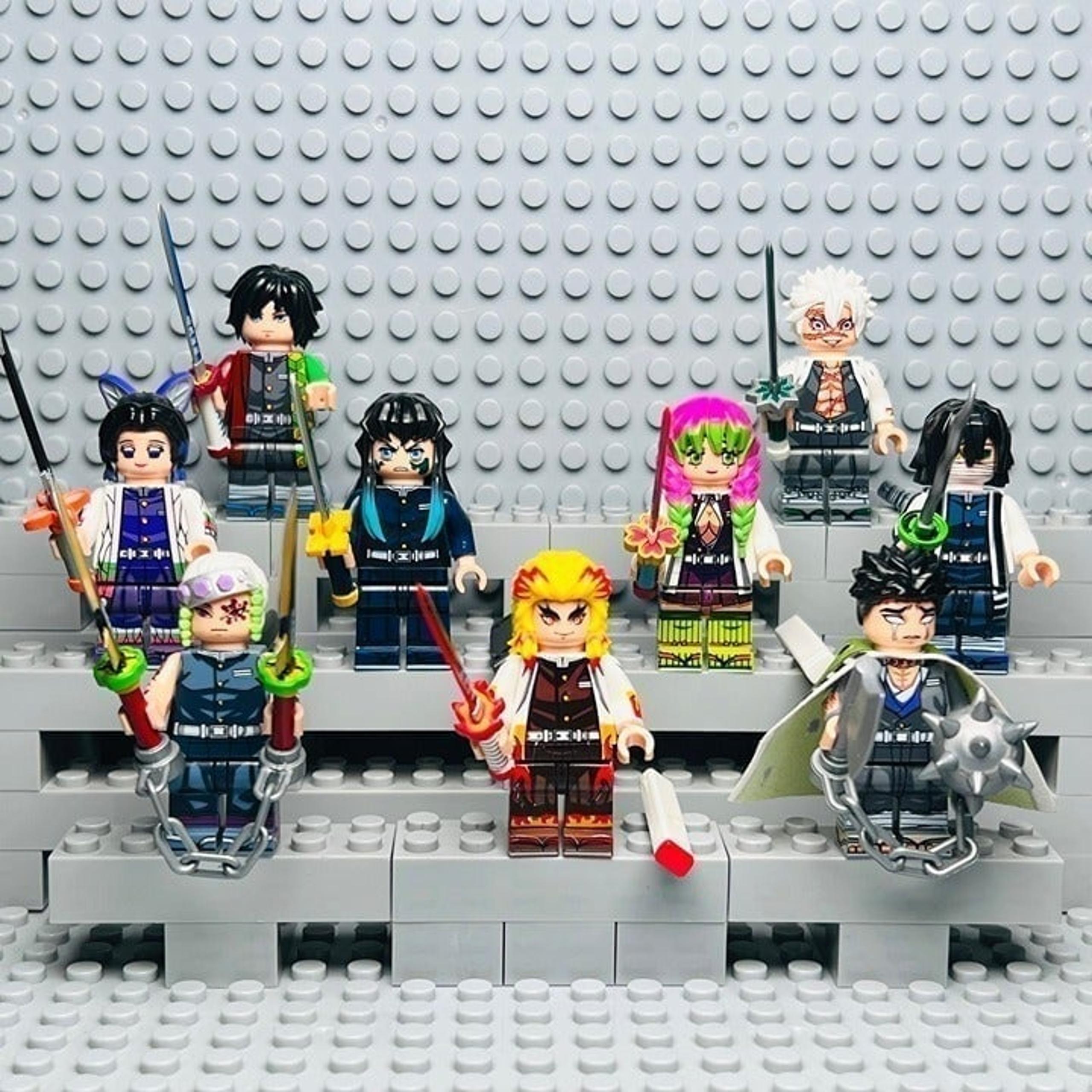 Demon Slayer Hashira Custom Minifigures Lot of 9