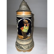 VTG Mapsa Beautifully Crafted 9.5 Musical German Beer Stein Mug With Pewter Lid