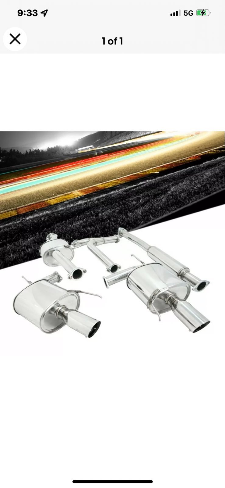 Exhaust 2004-2008 acura tl