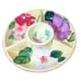 Pfaltzgraff 16 Flower Market Large Serving Center Bowl Set Chip Dip Tray Dish