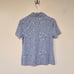 G/FORE Womens Golf Polo Blue Distorted Check Silky Tech Nylon Short Sleeve Shirt
