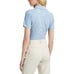 G/FORE Womens Golf Polo Blue Distorted Check Silky Tech Nylon Short Sleeve Shirt
