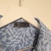 G/FORE Womens Golf Polo Blue Distorted Check Silky Tech Nylon Short Sleeve Shirt