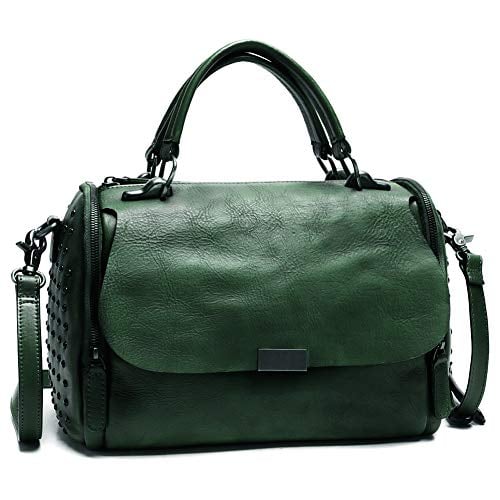 Modern Genuine Textured Satchel Satchel For Vintage Handmade Top Handle Crossb