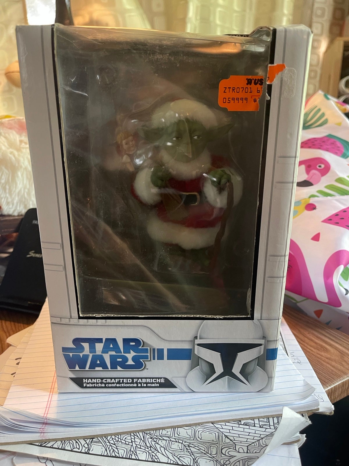 Star Wars Santa Yoda Fabriche tablepiece statue by Kurt Adler