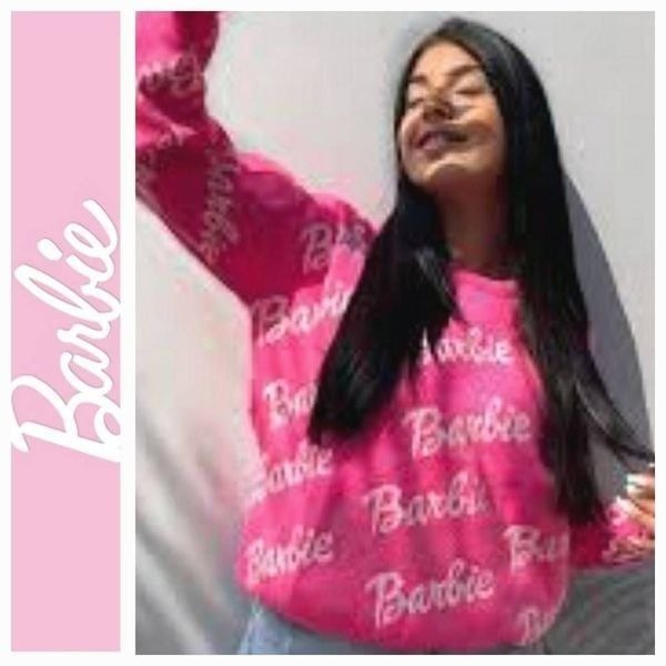 Barbie Signature Logo Crew Neck L/S Sweatshirt