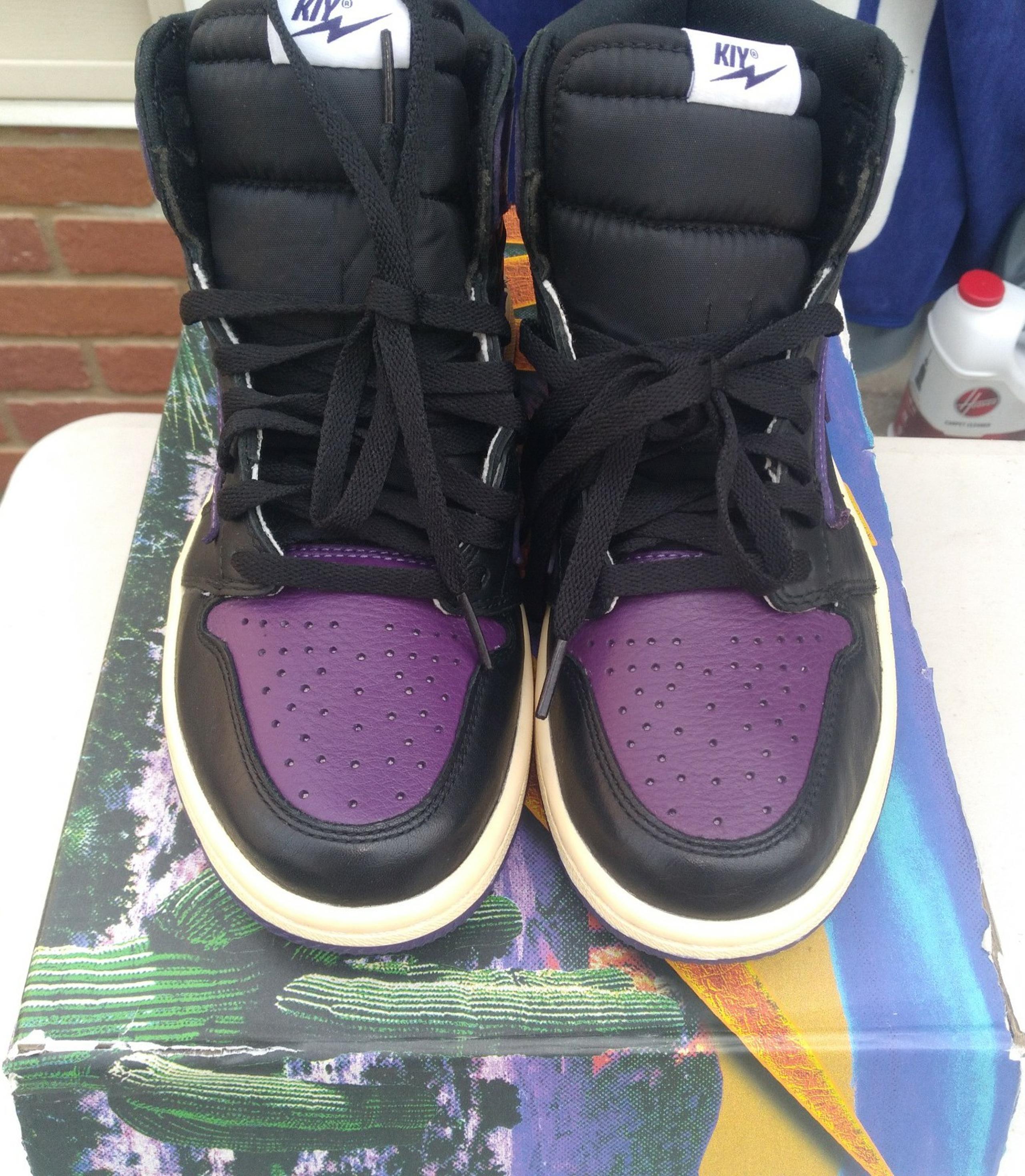 Reves Women's Purple/Black Hightop Sneakers 7.5