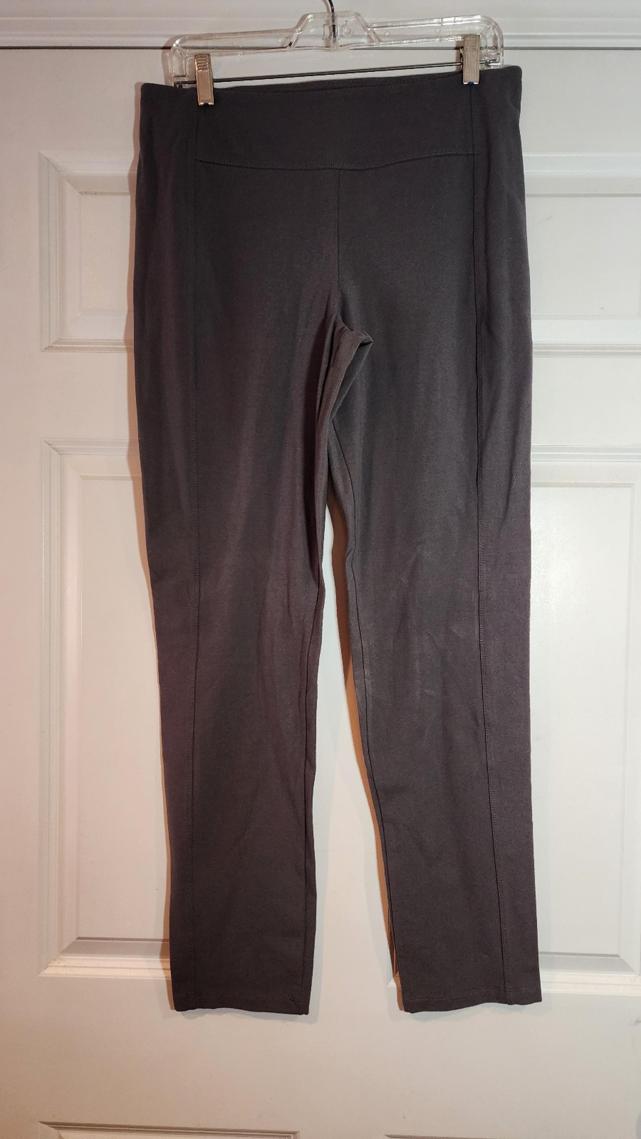 Women With Control Stretchy Gray Straight Leg Leggings M
