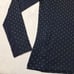 ARIAT Tek Heat Series 1/4 Zip Pullover Sz XS Blue Polka Dot Long Sleeve EUC!