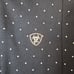 ARIAT Tek Heat Series 1/4 Zip Pullover Sz XS Blue Polka Dot Long Sleeve EUC!