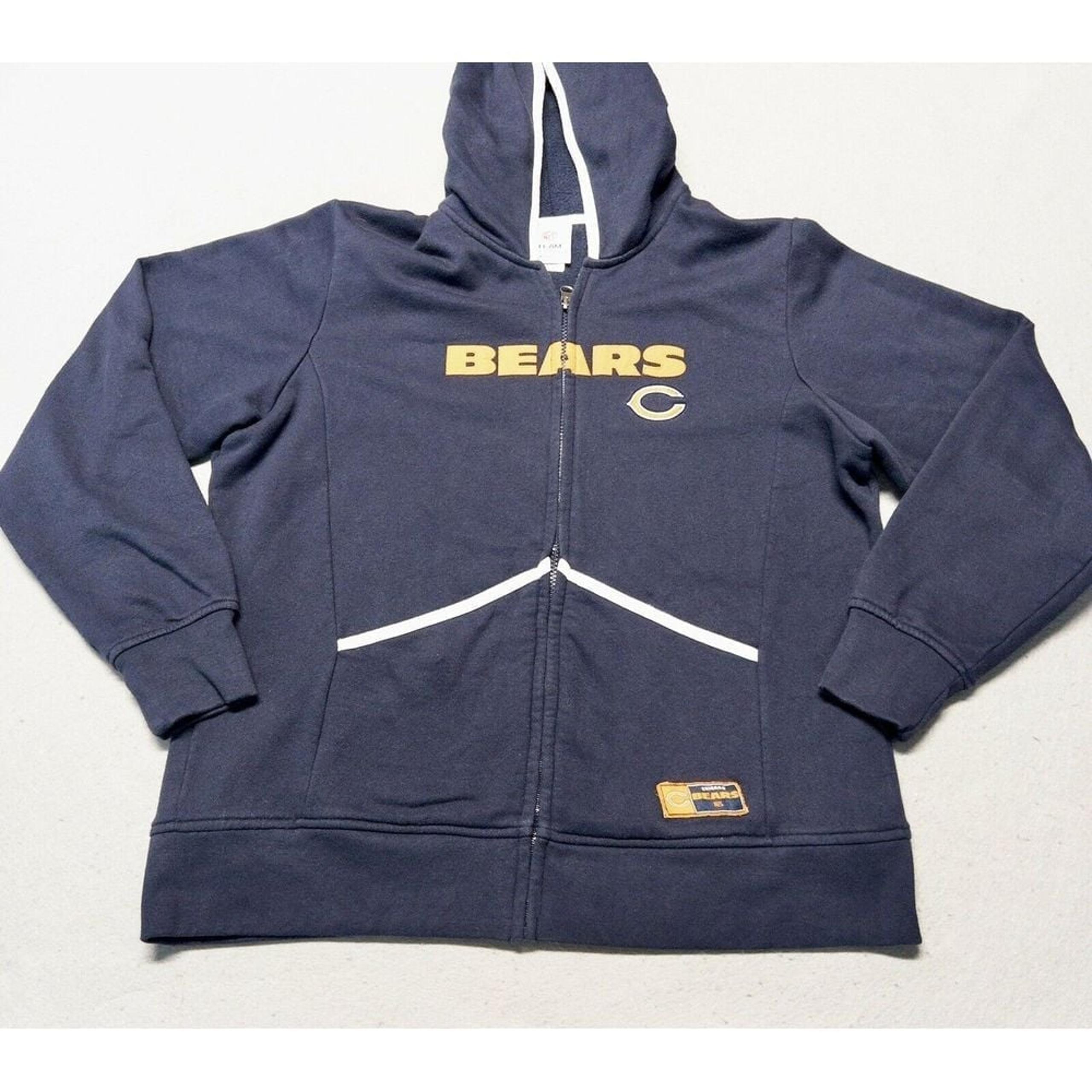 NFL Chicago Bears Full Zip Hoodie Womens XL