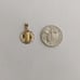 10kt Real Gold Tricolor Virgin Mary Pendant
