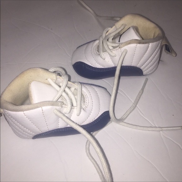 Infant Nike Air Jordans Retro 12 Blue 1c