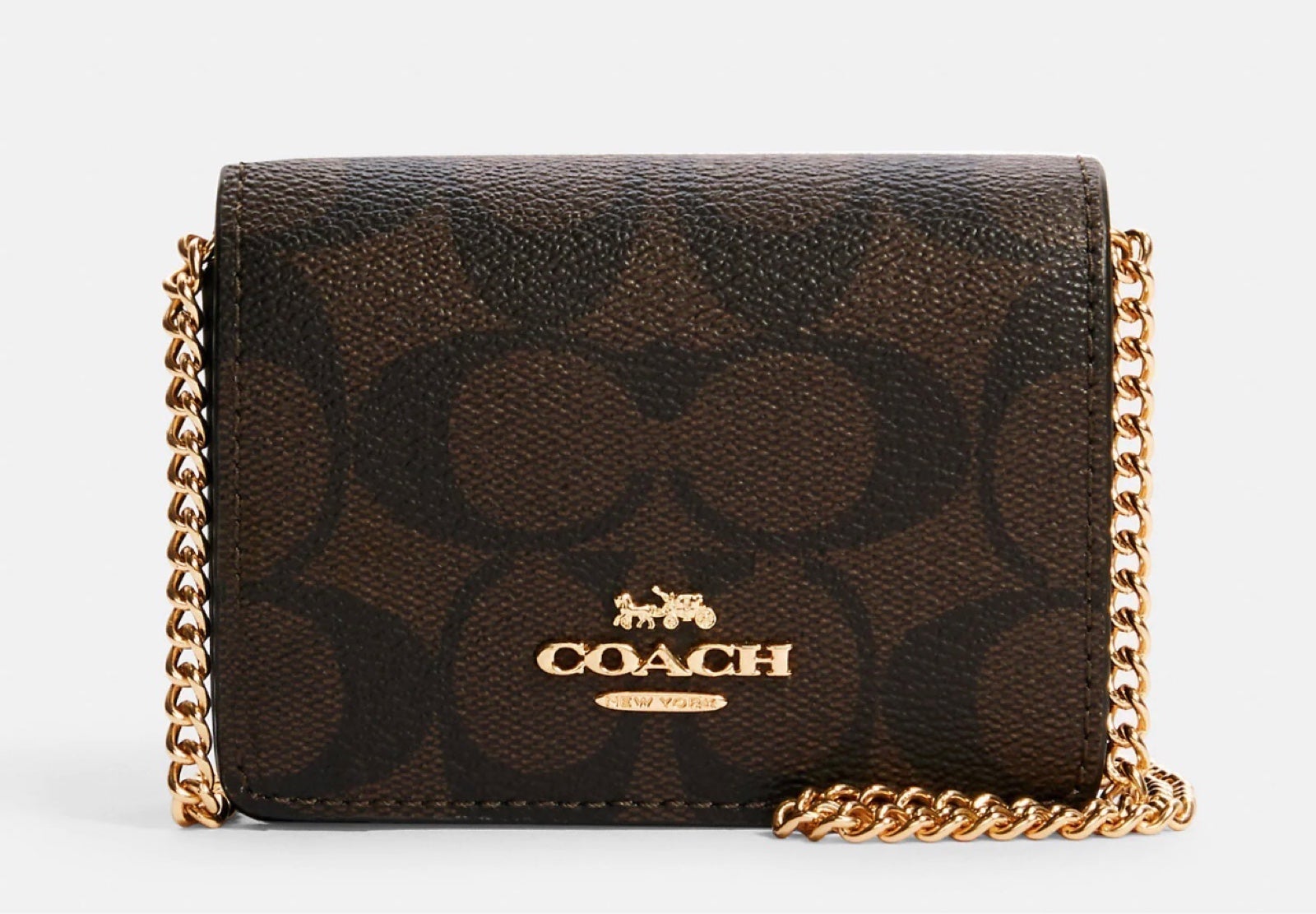 Amazing Mini Wallet On A Chain In Signature Canvas / Bags purse cross body bag