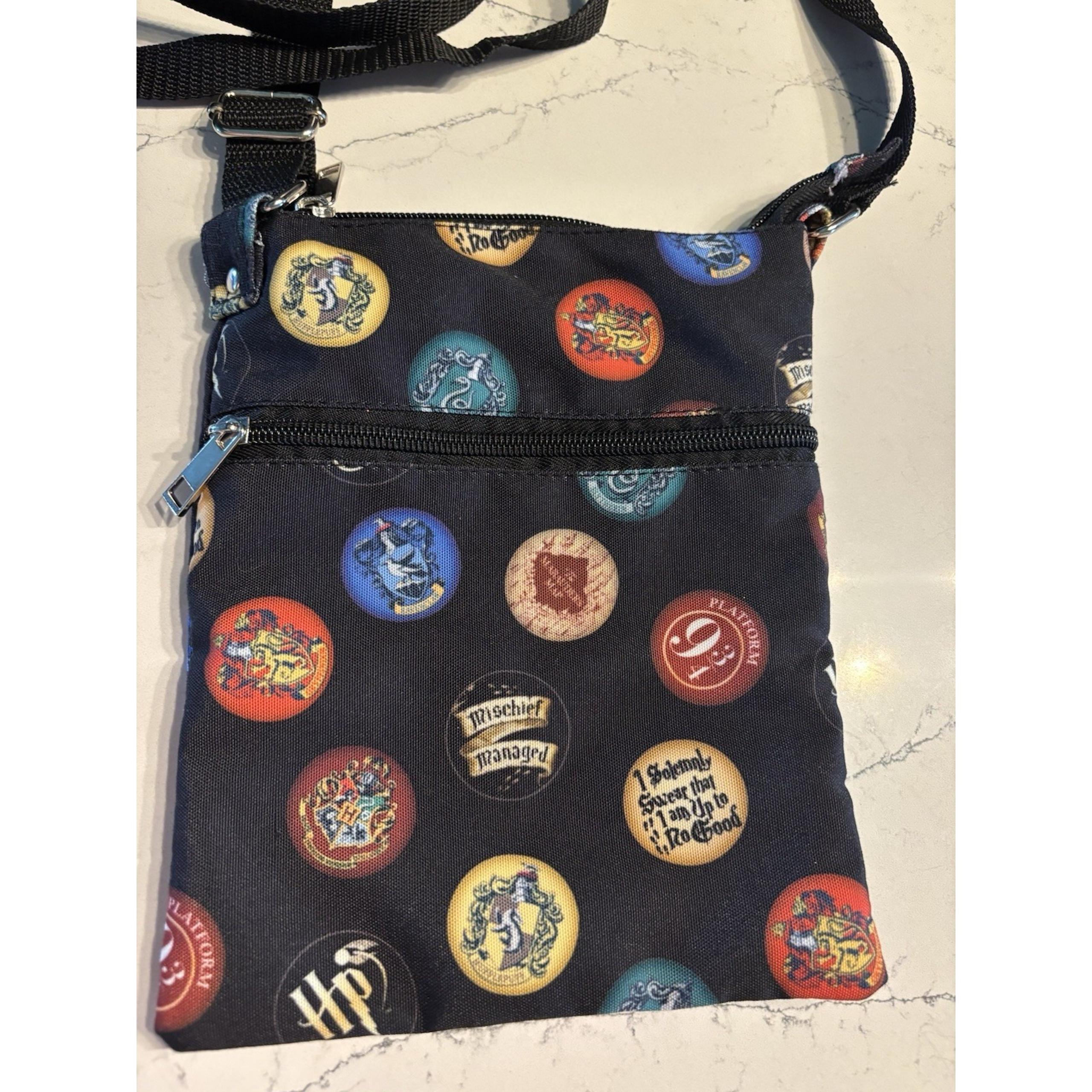 Harry Potter Branded Women's Black Crossbody Purse Bag Cloth